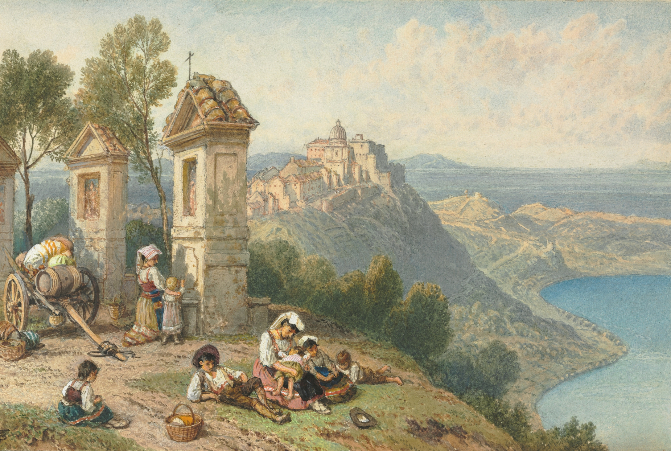 View of Castel Gandolfo, courtesy of the Cleveland Museum of Art.